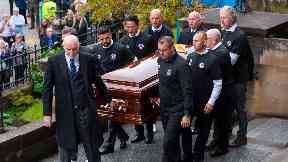 Funeral: Nacho Novo, Michael Mols, Thomas Buffel and Vincent de Vries helped to carry the coffin.