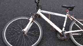 Appeal: Police released an image of the man's bike.
