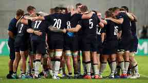 Scotland players celebrate after the dominant win.