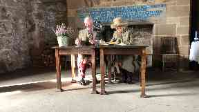Royal visit: The Duke and Duchess of Rothesay visited Dunnottar Castle.