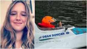 Racing: Oban has become a star in powerboat racing.