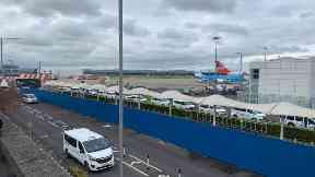 The KLM plane caused concern.