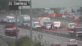 Glasgow: The crash happened at J15 Townhead.