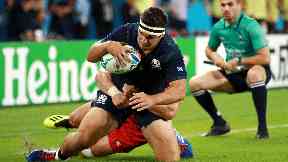 McInally has been dropped from the side to face Japan on Sunday.