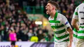 Champ: Ryan Christie celebrates his equaliser.