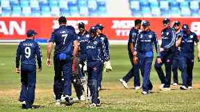 Scotland won in Dubai to reach the T20 World Cup.
