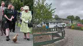 Royal: The Queen visited the farm in the summer.