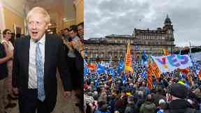 No: Boris Johnson says he will not grant permission for a second independence vote.