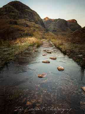 Where road meets water at Glencoe.