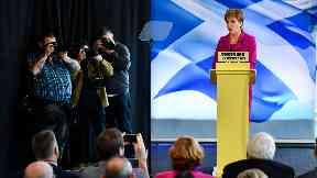 Nicola Sturgeon launches the SNP general election campaign.