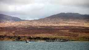 Jura: The stag was found on a hillside.