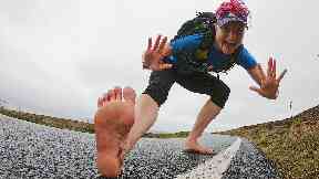 Adventurer: Anna McNuff set off from Shetland.