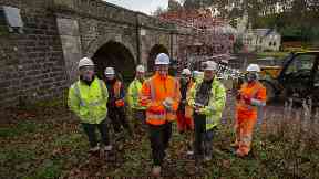 Construction: Scottish Water drafted in a team of workers from Mackenzie Construction.