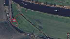 Thankerton: Taxi route and accident location.