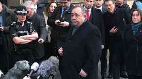Salmond made a statement outside court.