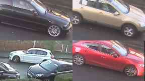 Car appeal: Four vehicles spotted in the area.