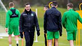 Jack Ross puts his players through their paces.
