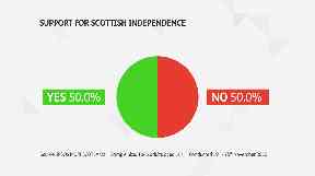 Independence support STV poll November 28 2019.