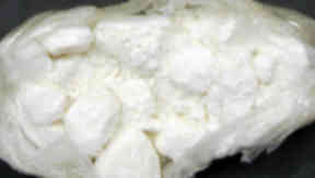 Cocaine: Found in a rucksack under a rock.