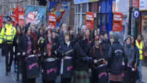 Anti-racism rally takes place in Glasgow