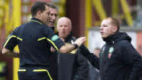 Dougie McDonald's handling of an angry Neil Lennon was praised but the referee received a below average mark.