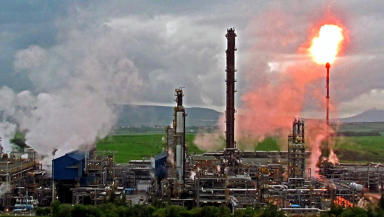Warning: Maintenance failures caused the flaring at Mossmorran (file pic).