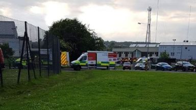 Aberdeen: Four Royal Mail workers were taken to hospital.