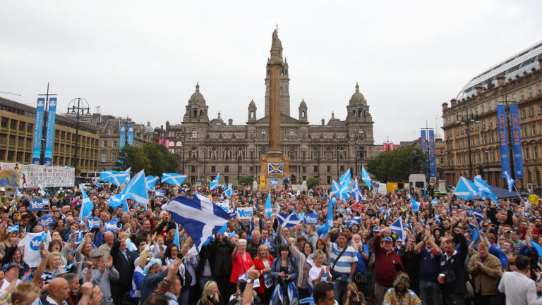 Image result for 2014 indy ref crowds