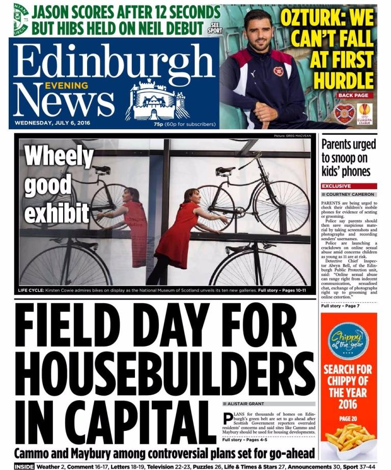 Front Pages: The Evening Paper Headlines In Scotland On Wednesday – STV ...