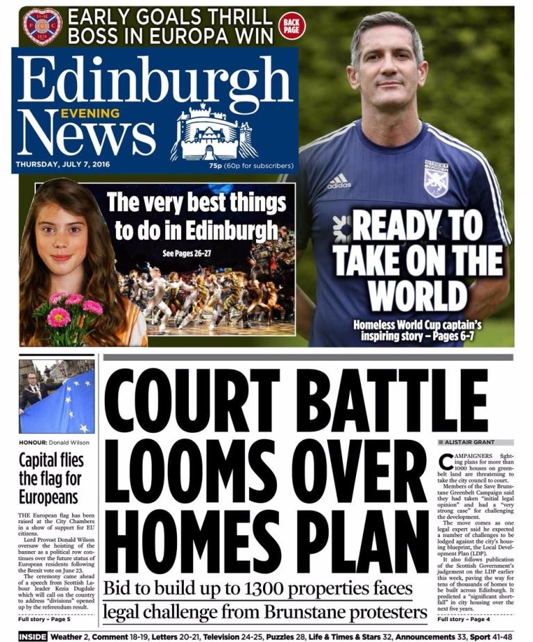 Front pages The evening paper headlines in Scotland on Thursday STV News