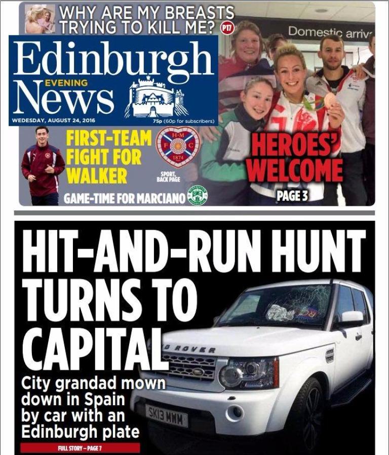 Front pages The evening paper headlines in Scotland on Wednesday STV