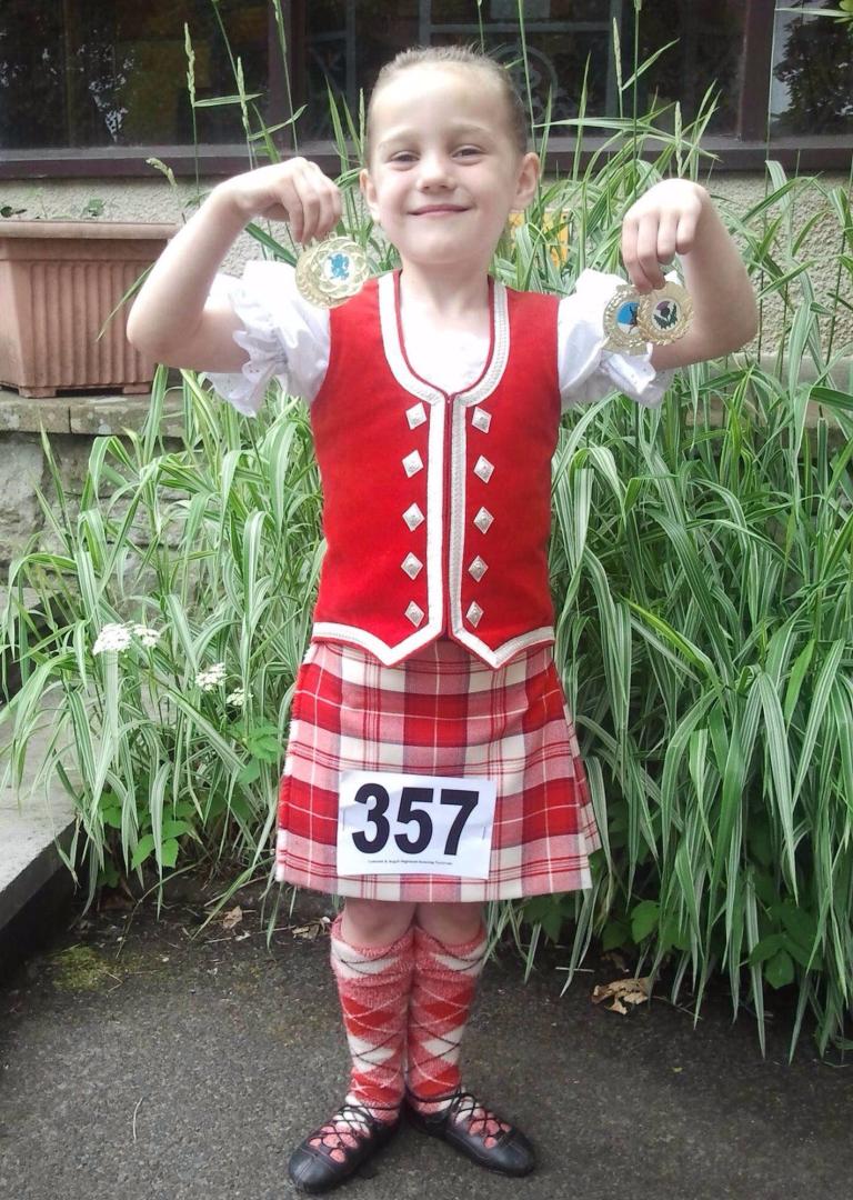 Highland dancer leaps to string of victories at only eight years old ...