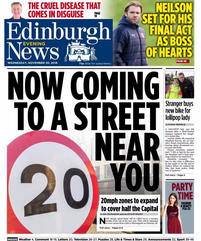 Front pages Evening paper headlines in Scotland on Wednesday STV News