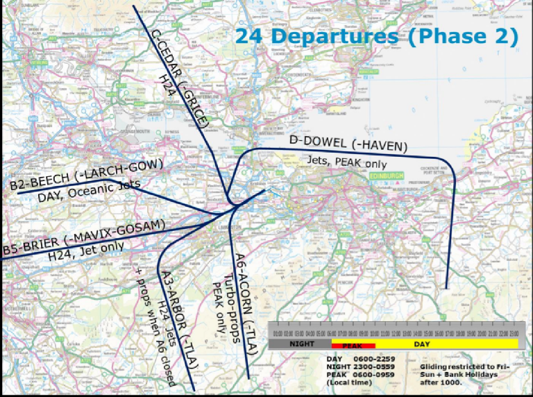 551227 Proposed New Edinburgh Airport Flight Paths In Spring 2019 
