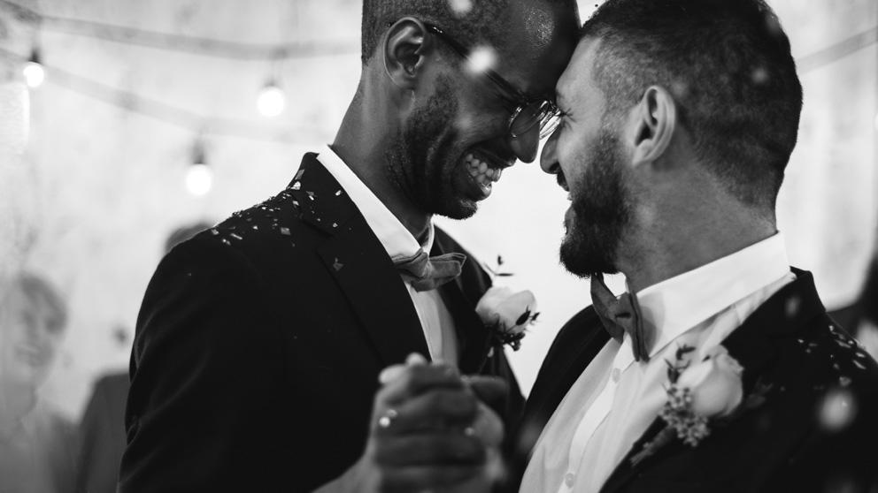 Gay couples dancing